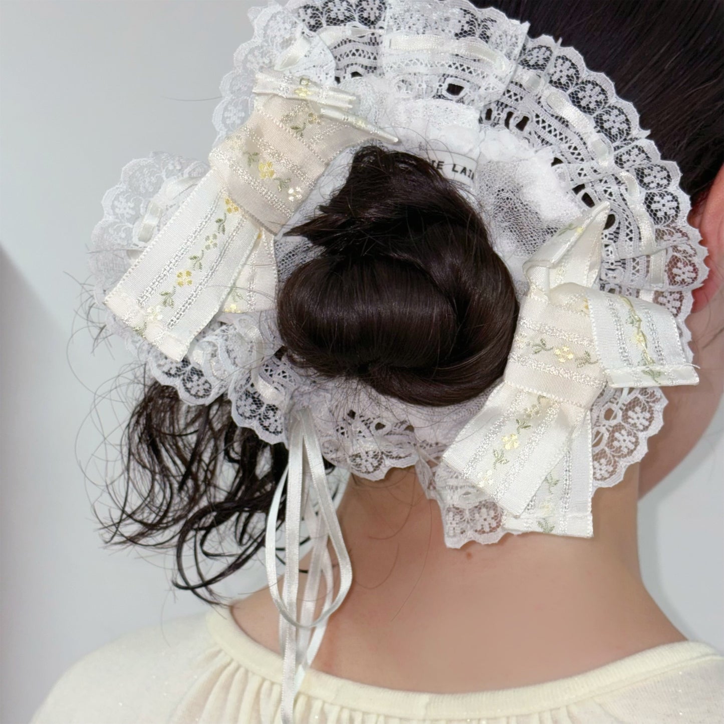 Pette Boudori Scrunchies / Lace White / シュシュ