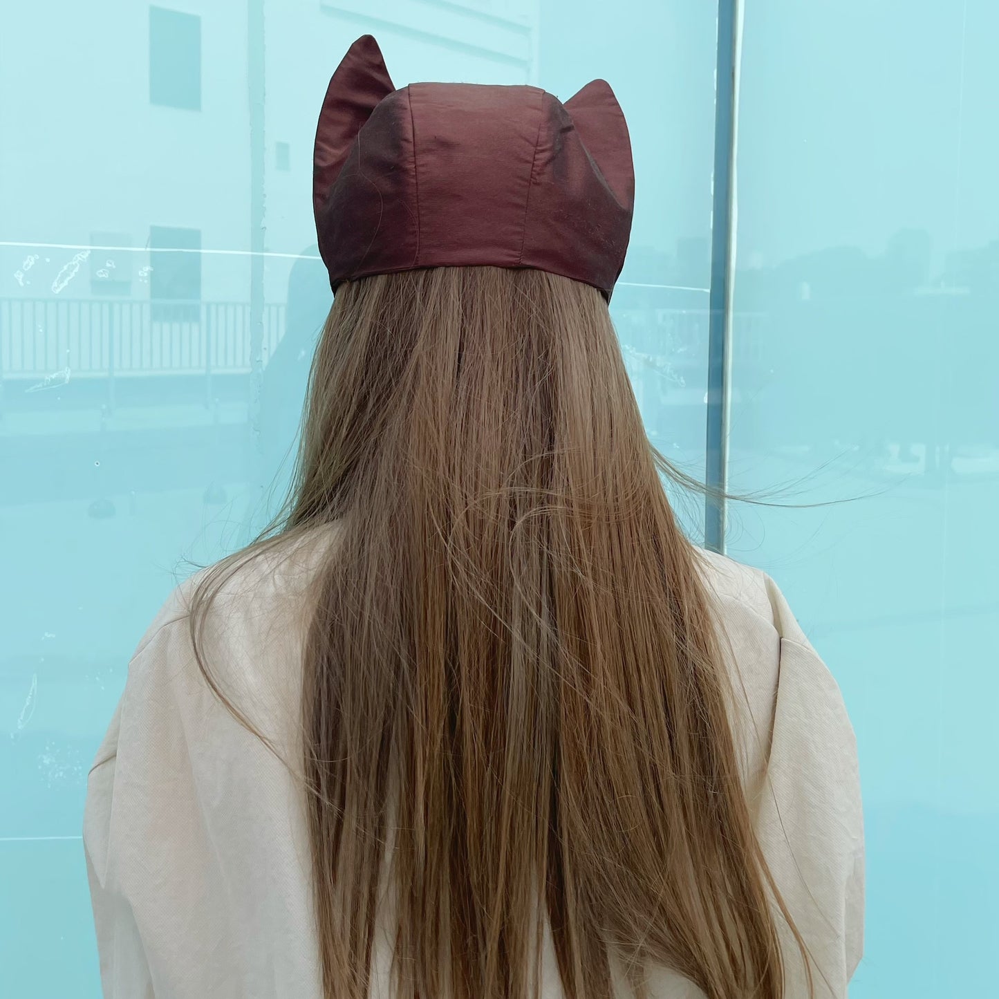 brown kitty cat hat / brown / キティーキャットハット