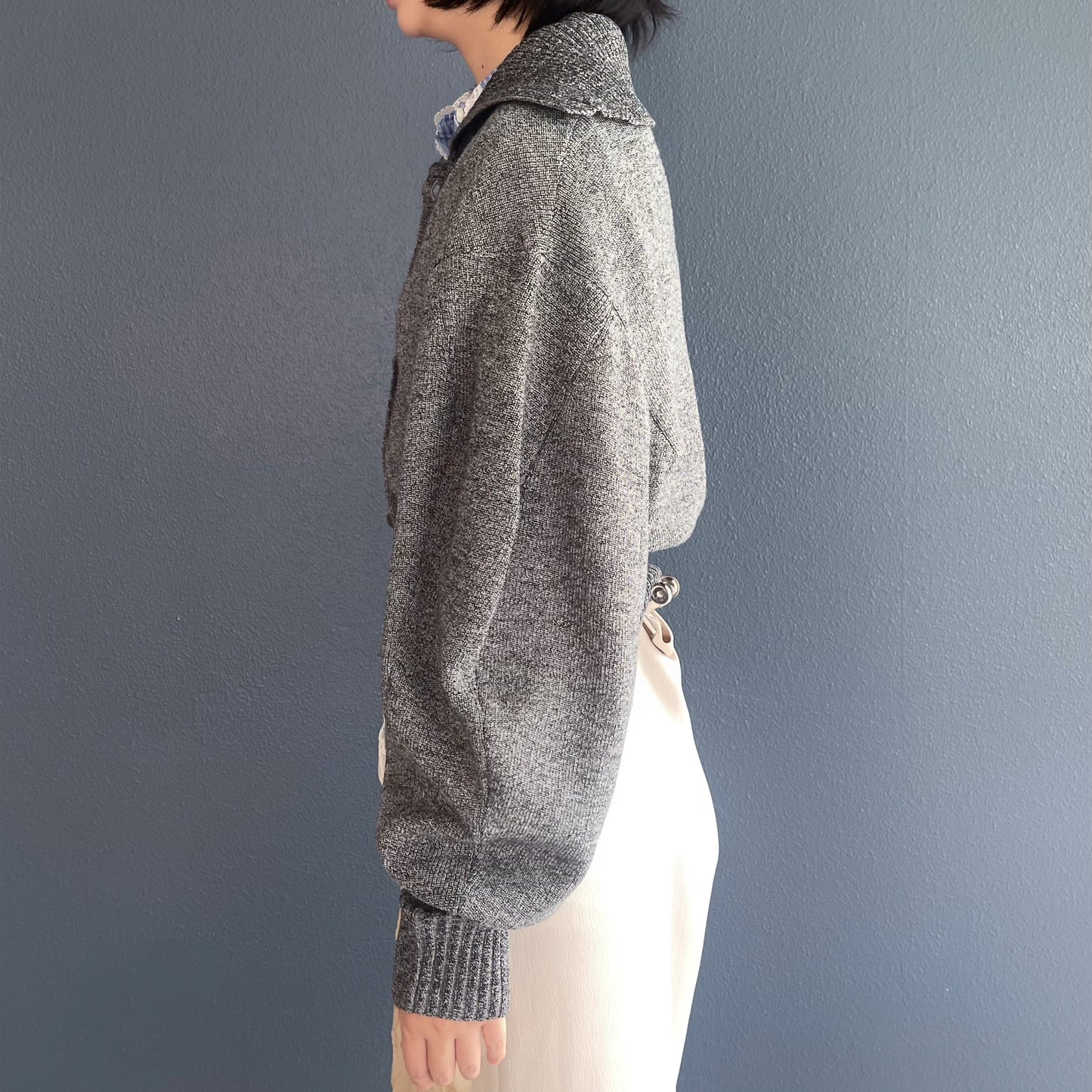 Charlotte Knit / Gray / シェイプニットトップ
