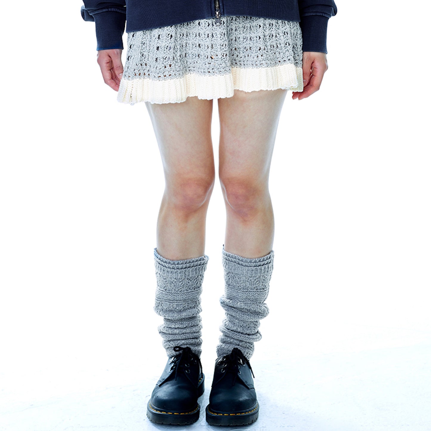 MORI KNEE SOCKS / CHARCOAL / ニーソックス