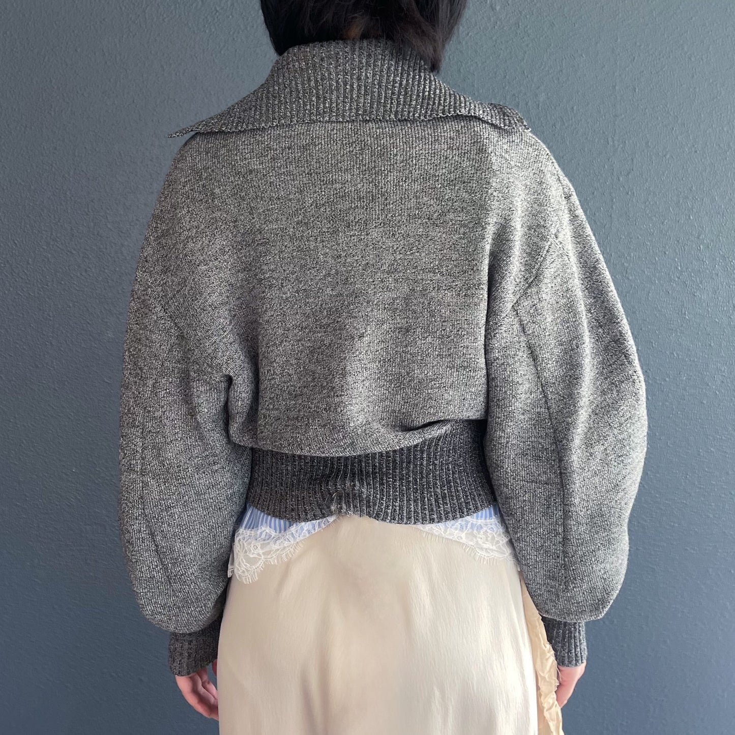 Charlotte Knit / Gray / シェイプニットトップ