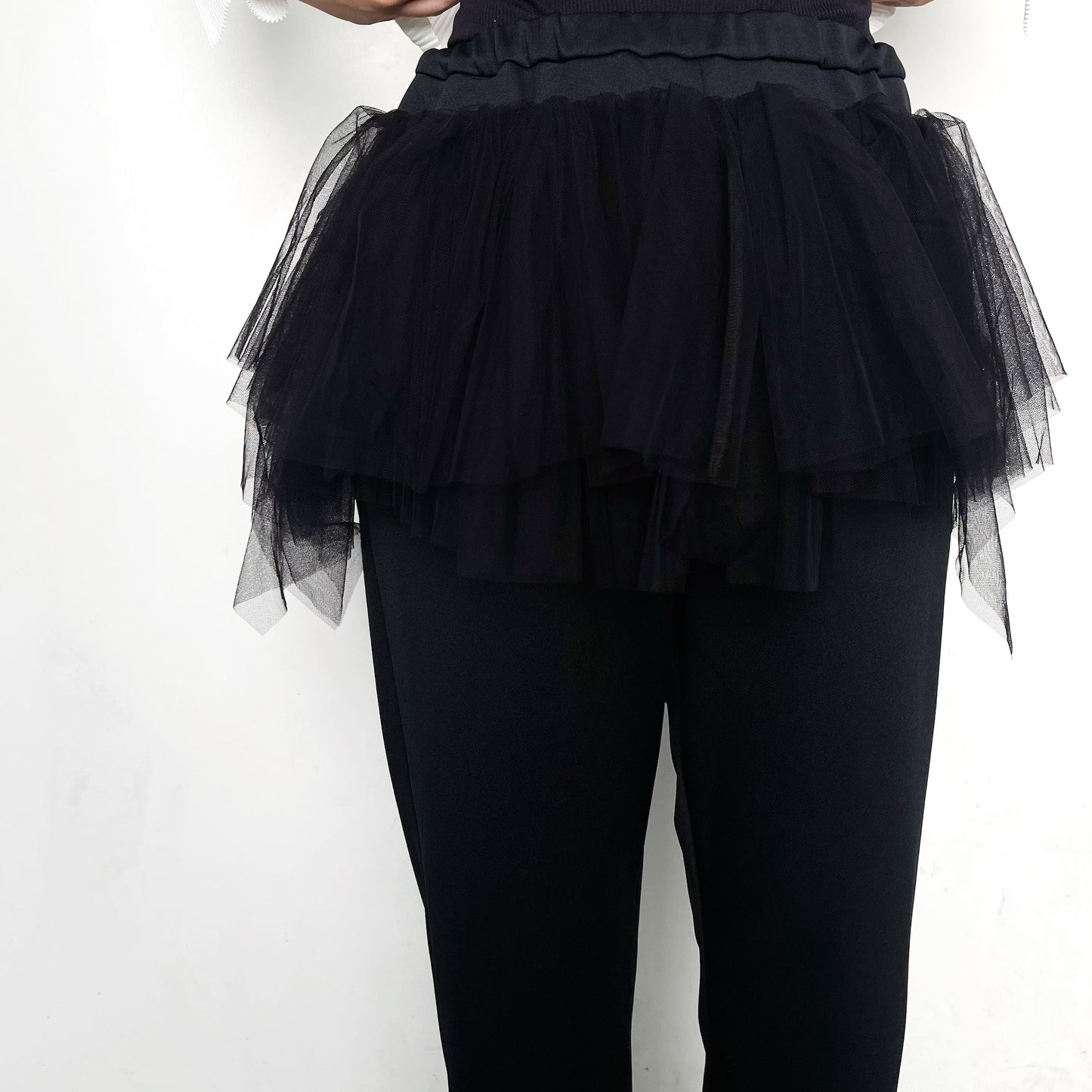 Tulle skirt pants / Black / チュールスカートパンツ