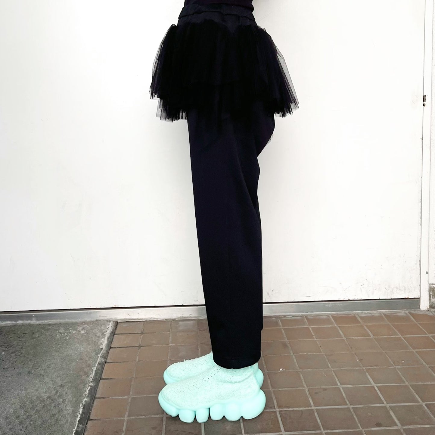 Tulle skirt pants / Black / チュールスカートパンツ