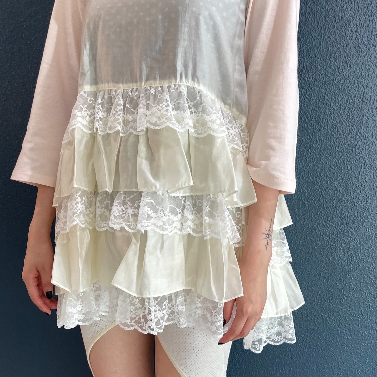 Odelia flapper dress / Cream / ベビードールドレス