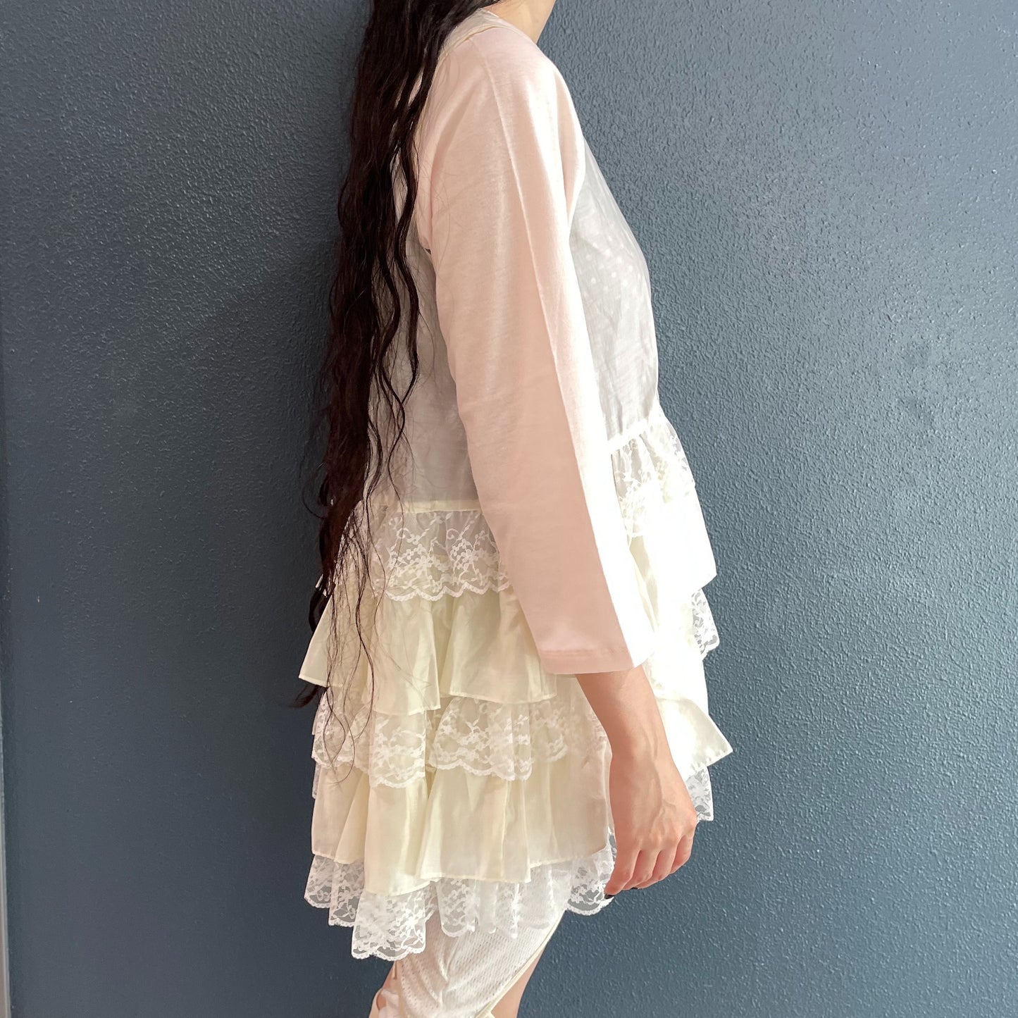 Odelia flapper dress / Cream / ベビードールドレス
