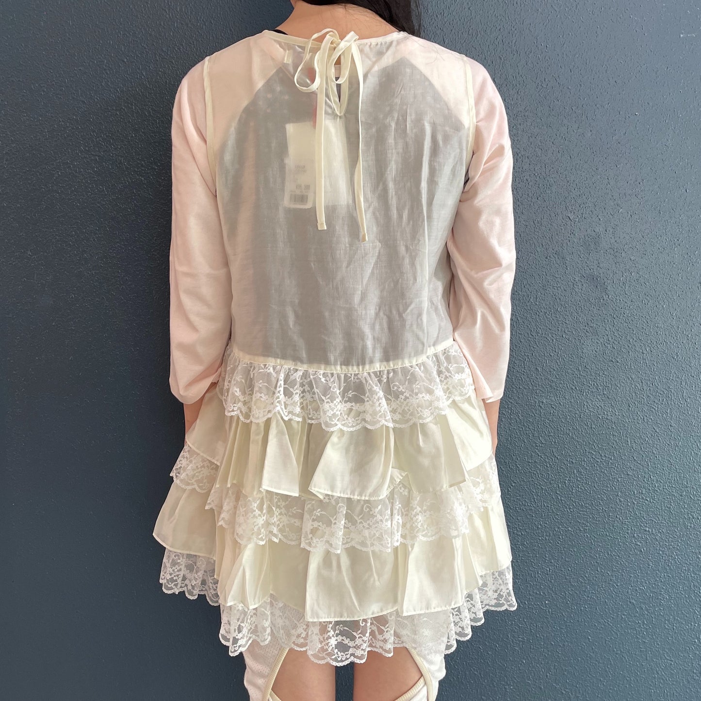 Odelia flapper dress / Cream / ベビードールドレス