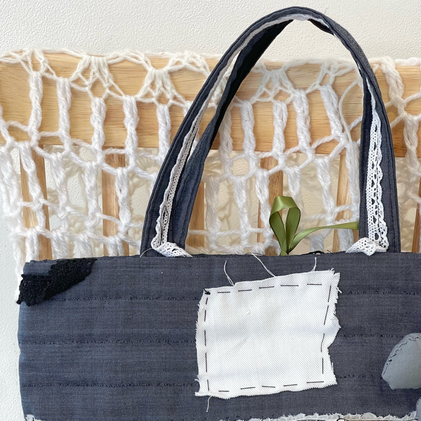 Patch work Bag+ / Blue / パッチワークトートバッグ