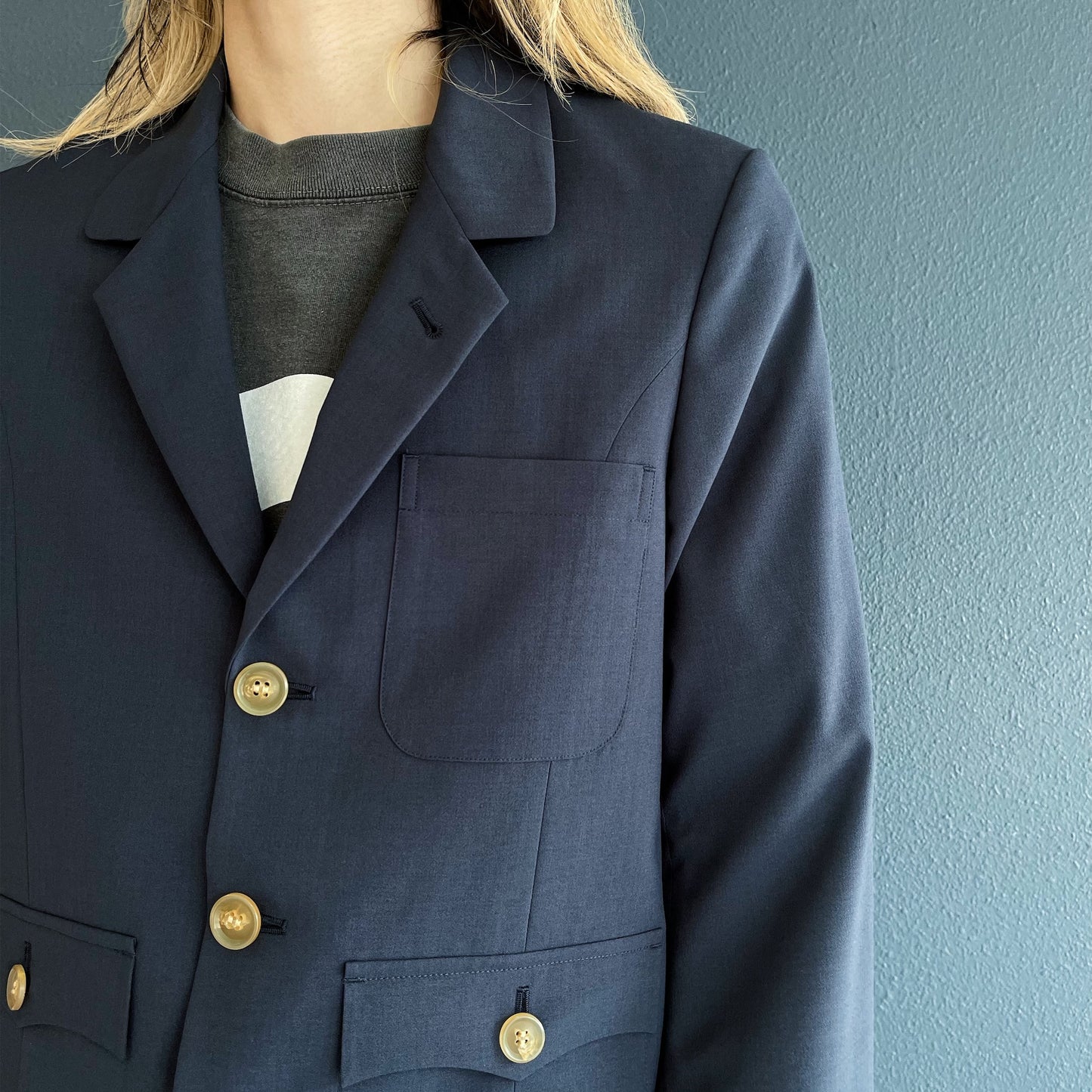 Brass band x Officer Jacket / Navy / ジャケット