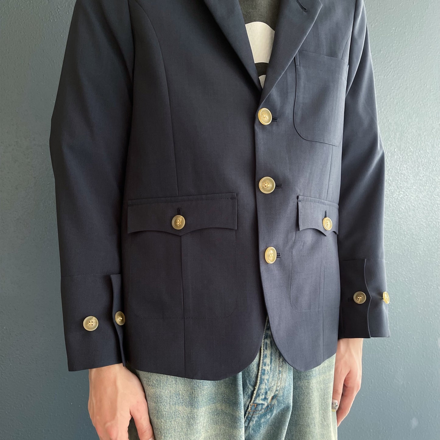 Brass band x Officer Jacket / Navy / ジャケット