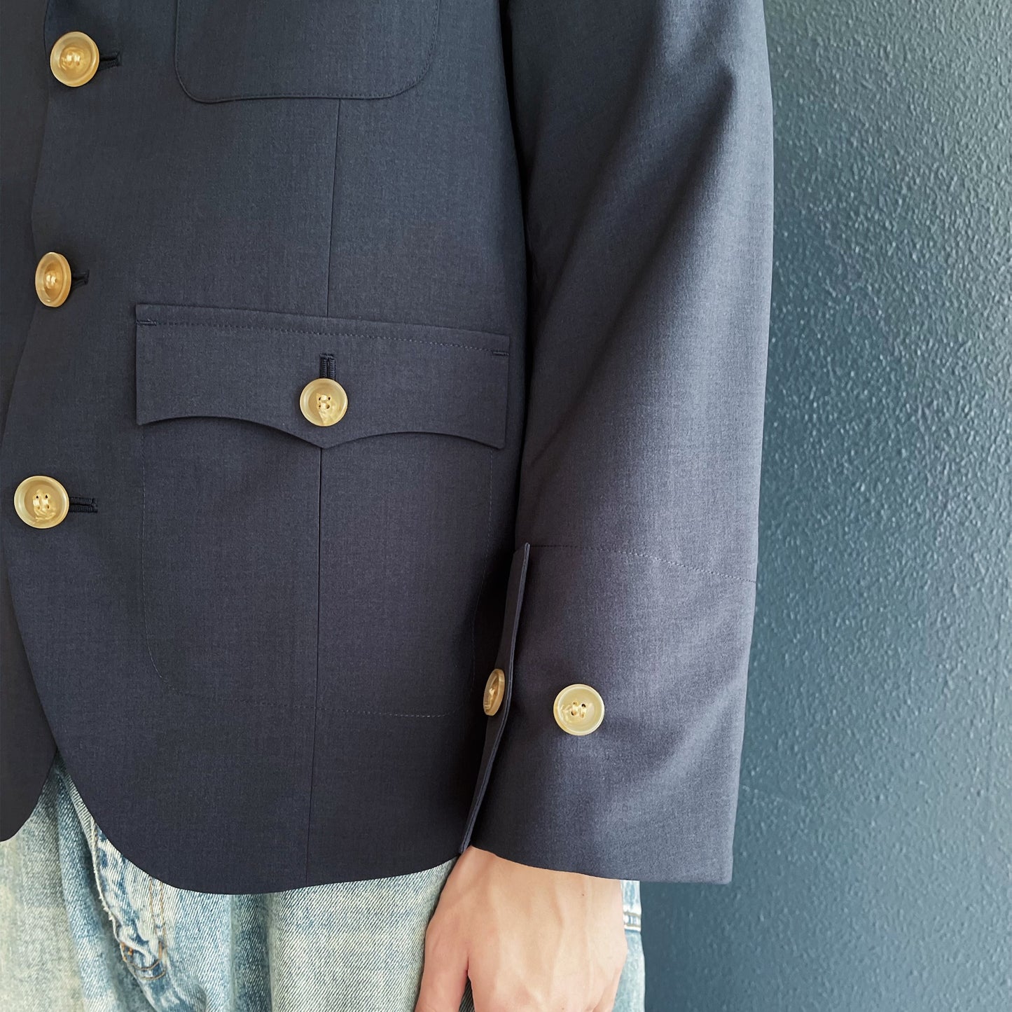 Brass band x Officer Jacket / Navy / ジャケット