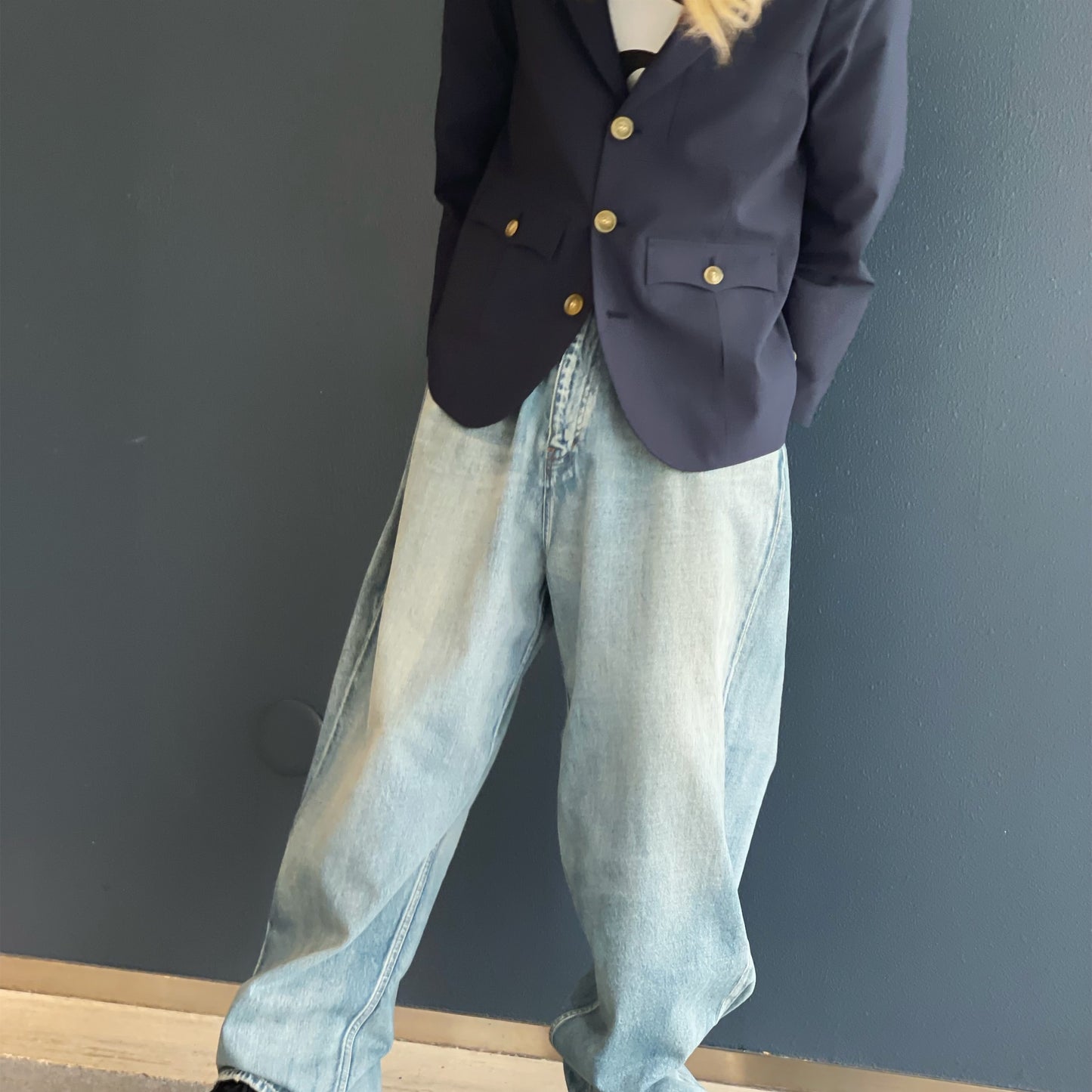 Brass band x Officer Jacket / Navy / ジャケット