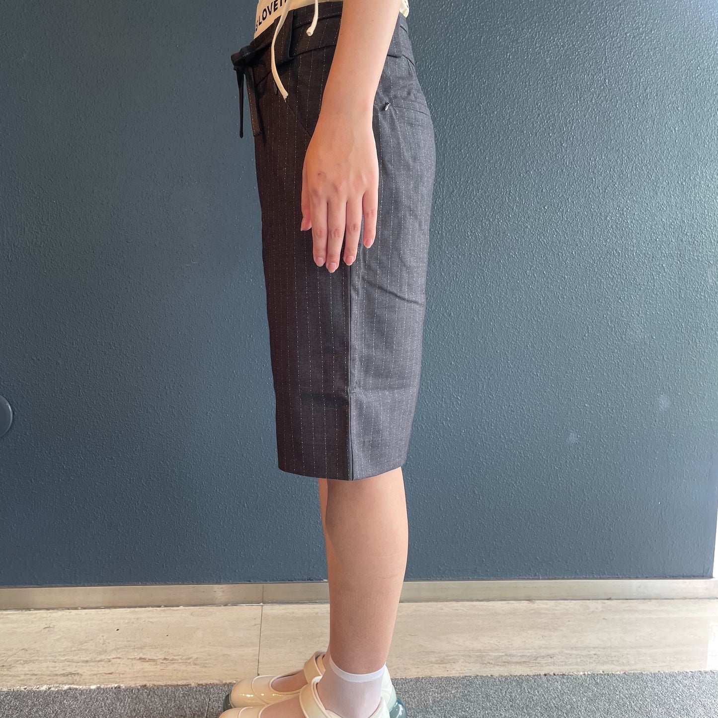 UNA SHORTS / BLACK / ローライズショーツ