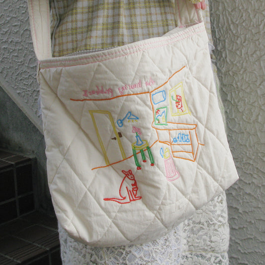 quilting shoulder bag / pink / キルティングショルダーバッグ