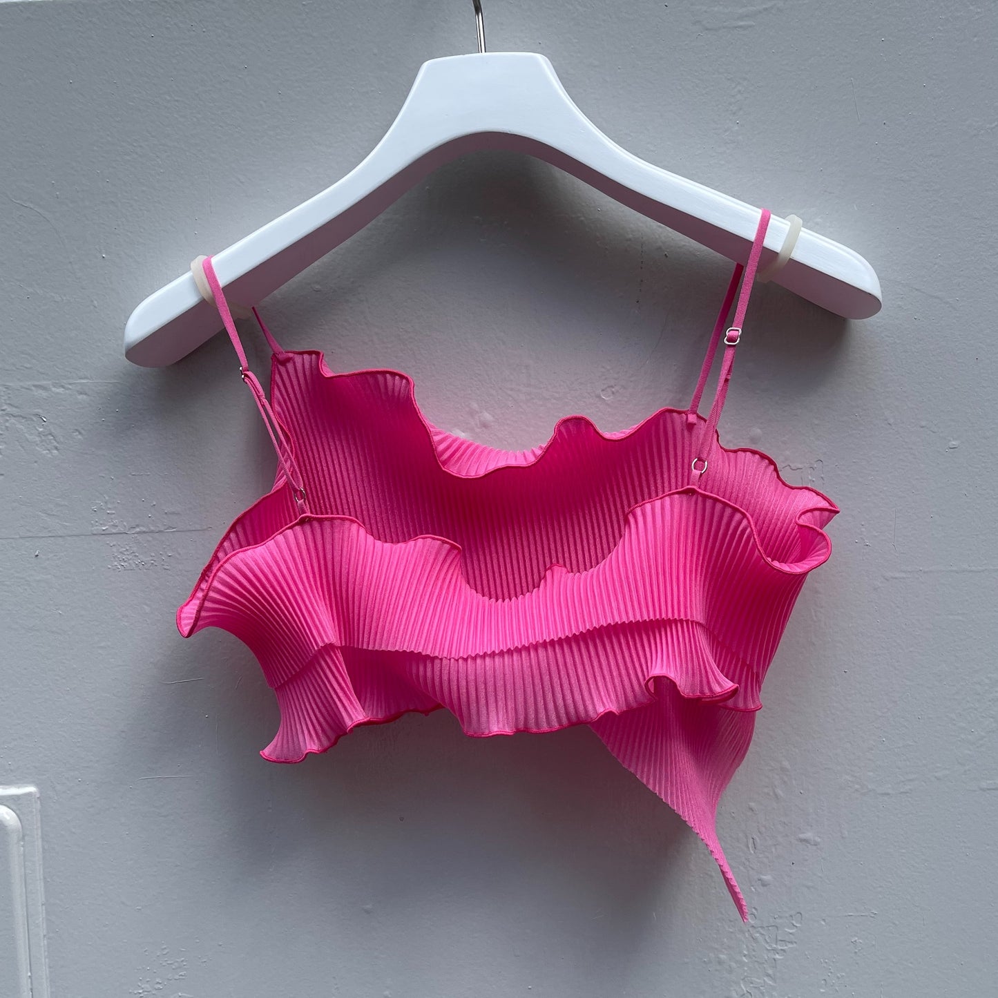TODO WAVE SHEER CAMISOLE / PINK / プリーツウェーブシアーキャミソール