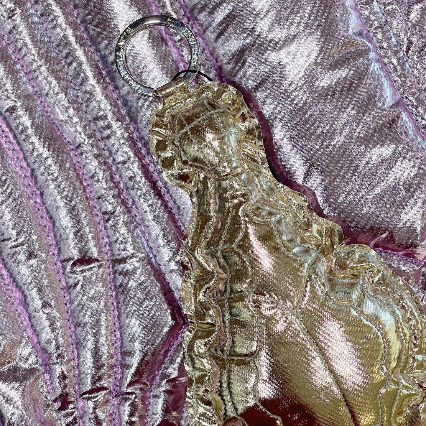 CHANDELIER KEYCHAIN / GOLD / キルティングキーホルダー