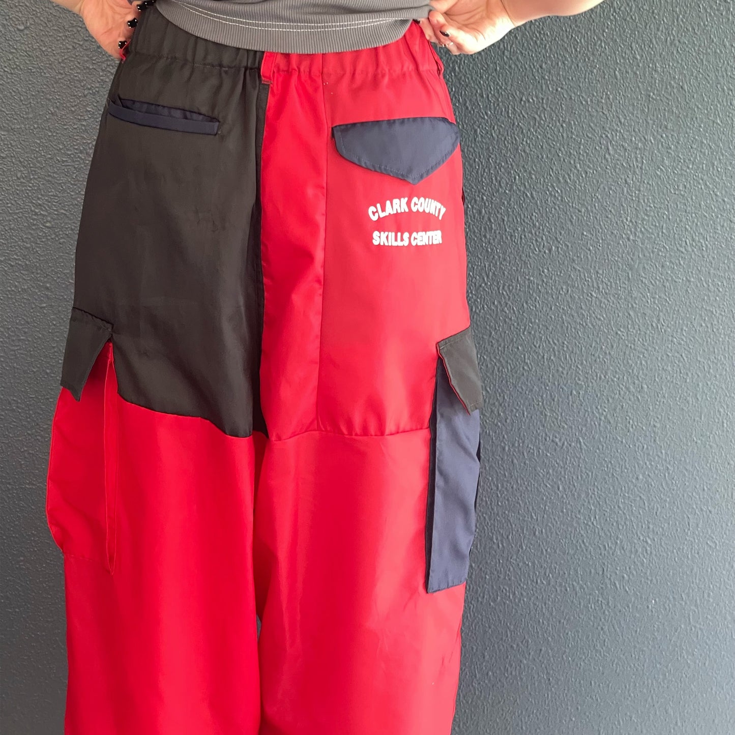 DE / RE VINTAGE NJ/FHS /CARGO / リメイクスポーツカーゴパンツ