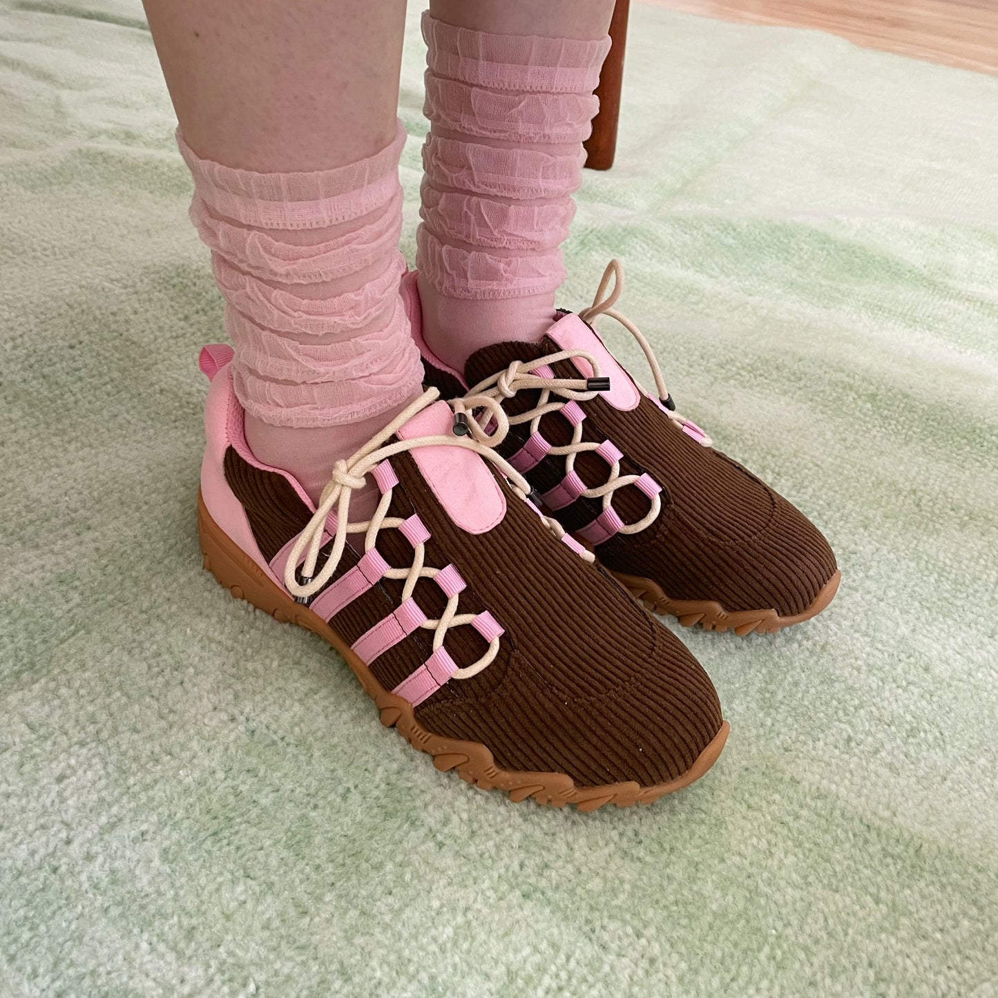 Double Bow / Brown Cord / yushokobayashiスニーカー