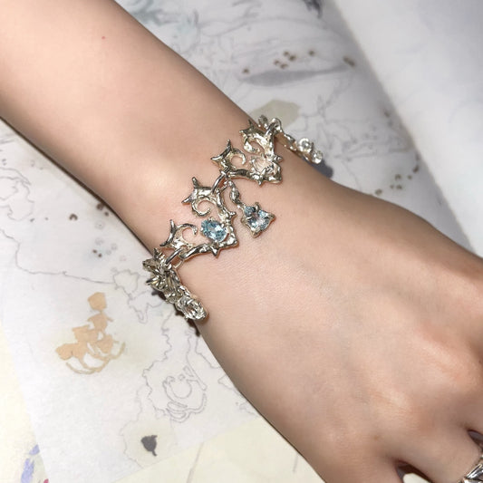 TRANQUILITY / crystals & aquamarines / ブレスレット