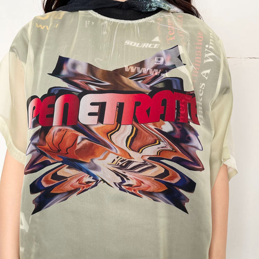 DIRECT PRINT SHEER T-SHIRT / PENETRATE / ダイレクトプリントシアーTシャツ