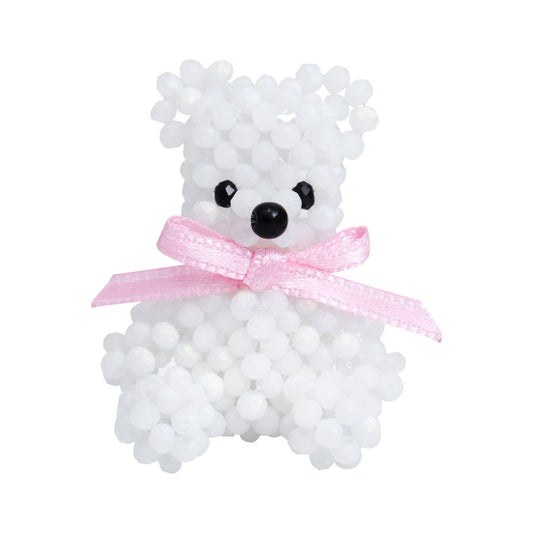 Teddy Bear Key Ring / White / テディベアキーリング