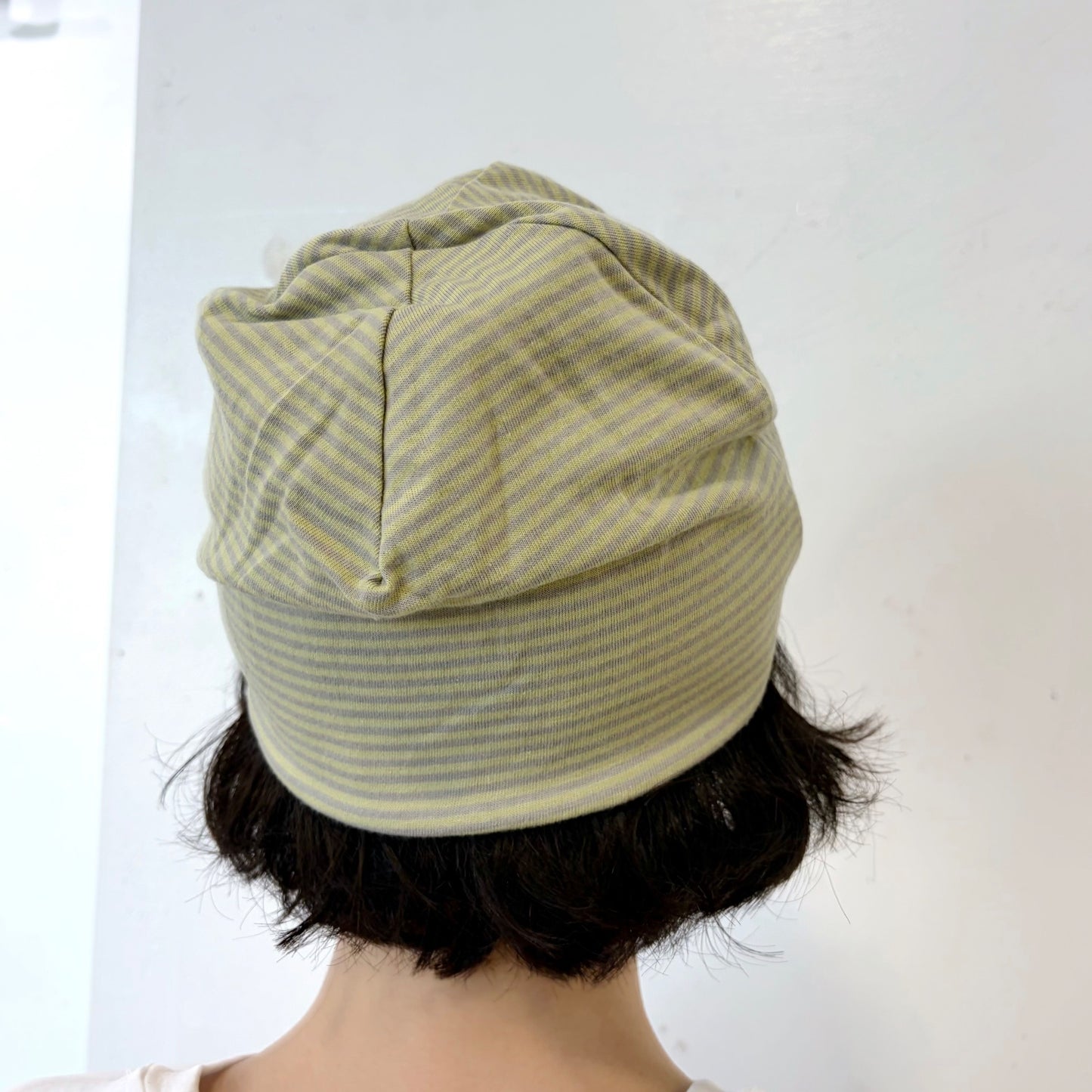 Spiral Trim Beanie / Green / ストライプビーニー