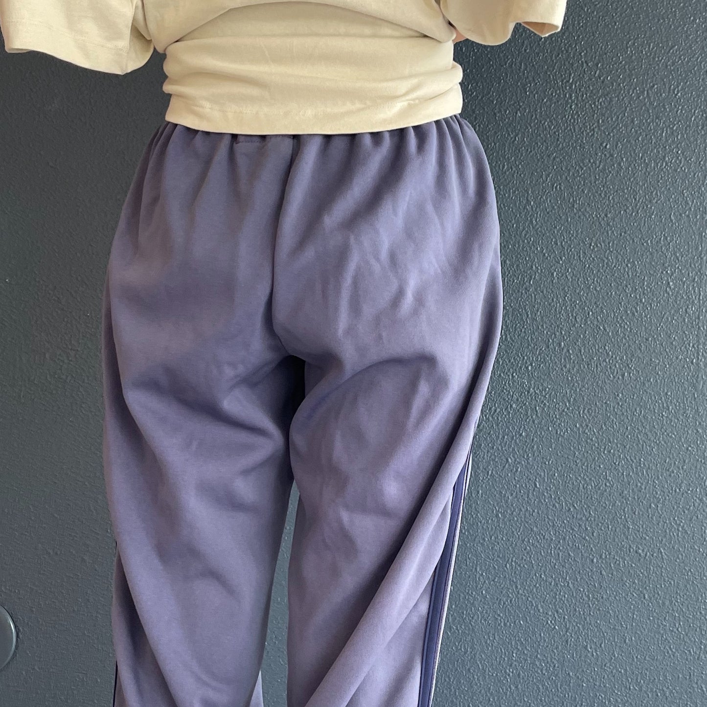 FLUORESCENT DYED TRACK PANTS / NAVY / トラックパンツ