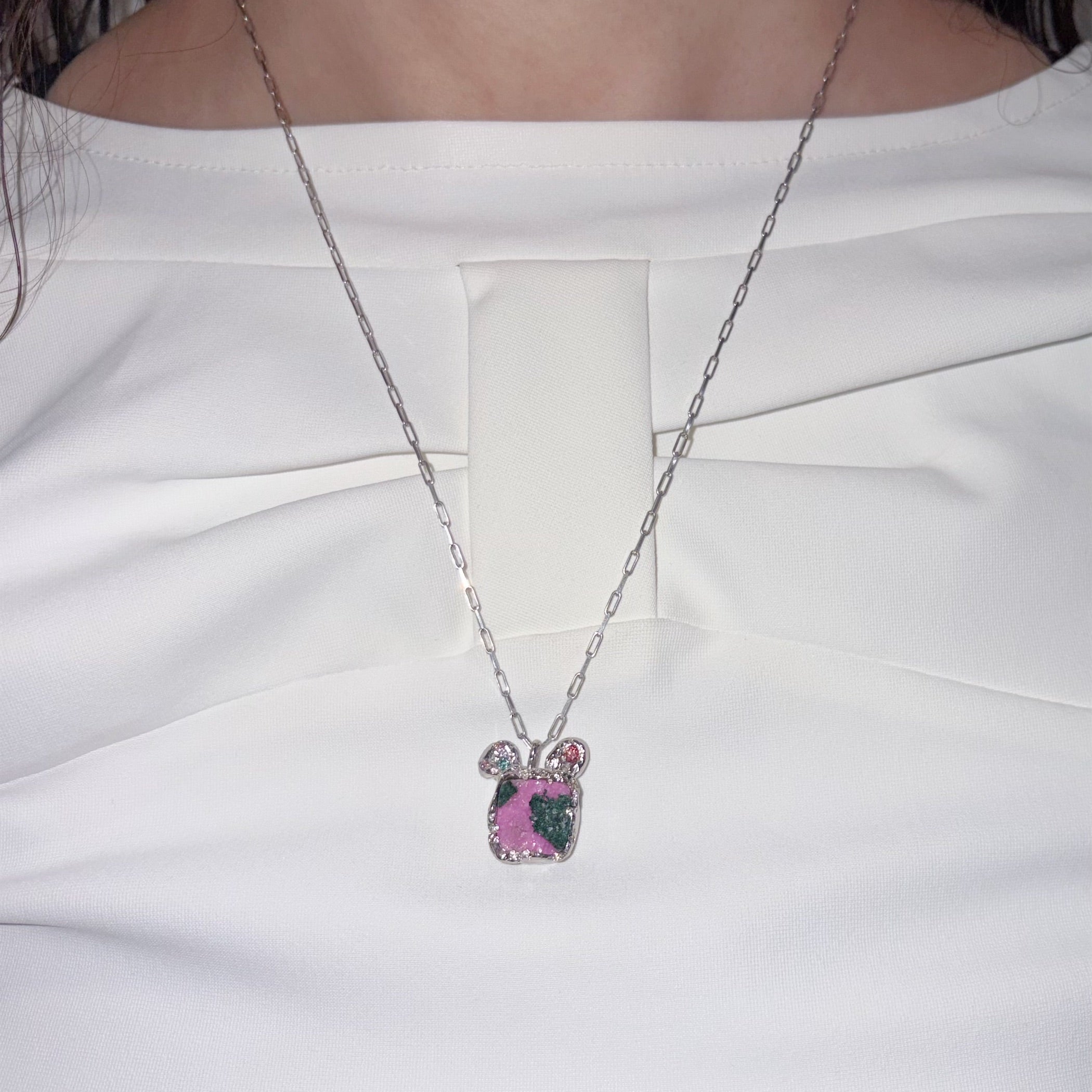 アクセサリー panddy panda necklace / zirconia × dolomite / パンダネックレス | シープ