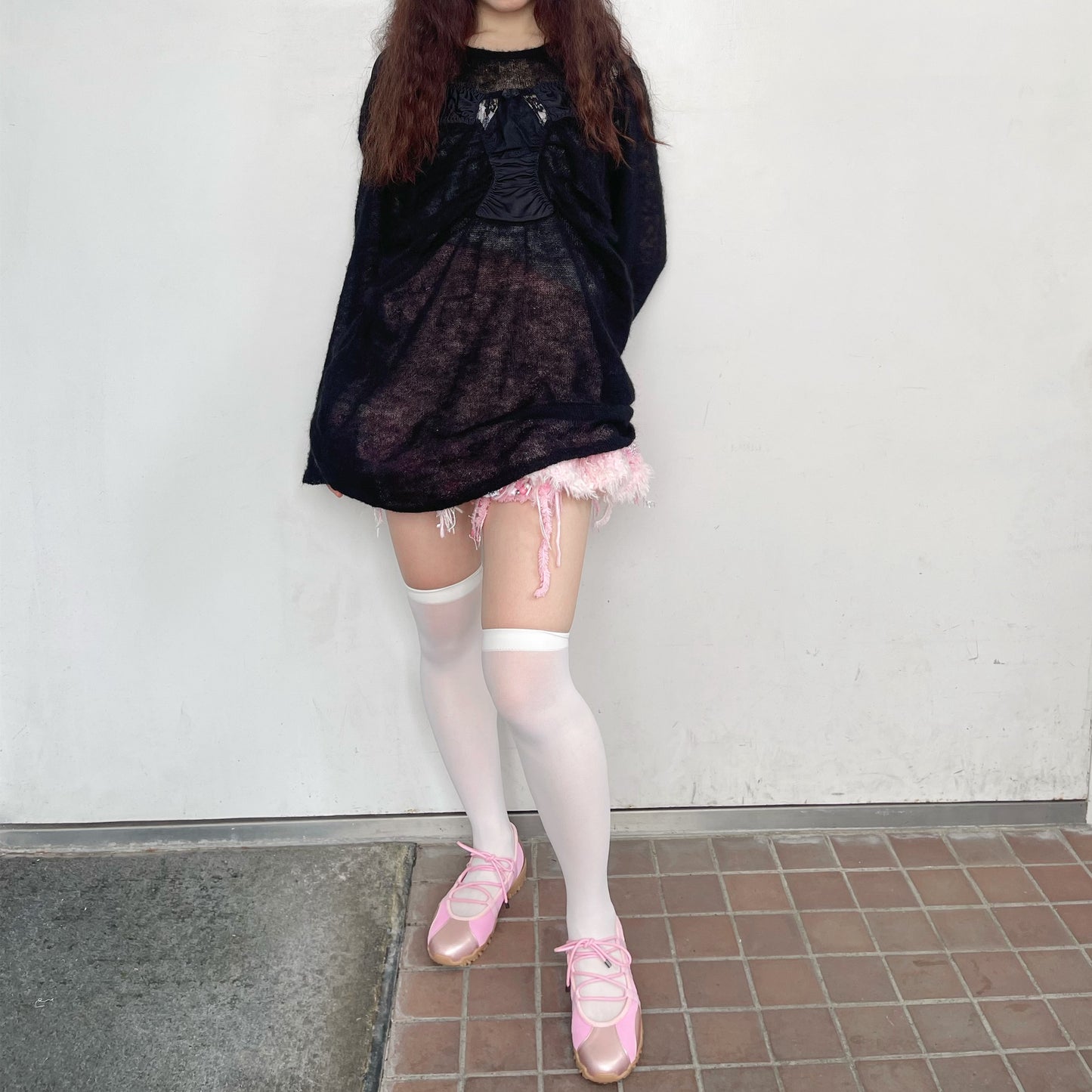 KNICKERS KNIT / BLACK / ランジェリーニットドレス