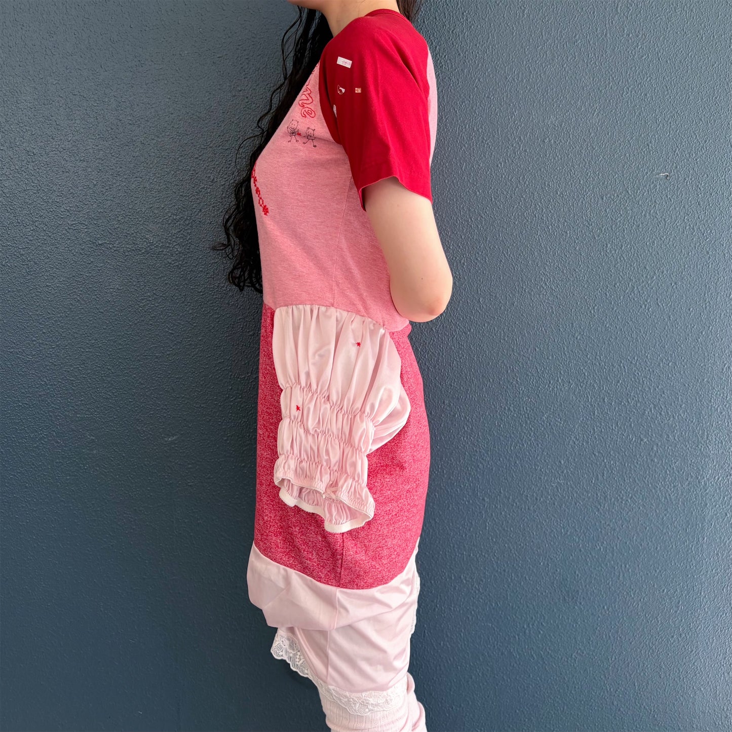 matane dress / Red,pink / Tシャツドレス