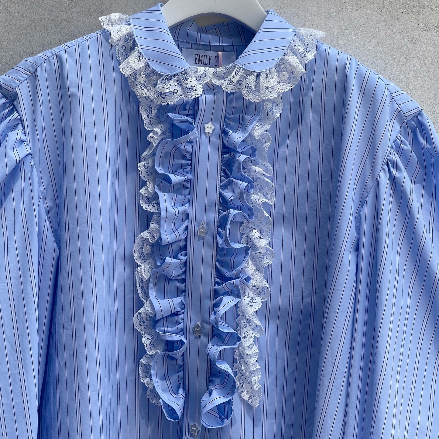 Frill nightshirt / Blue / フリルナイトシャツ