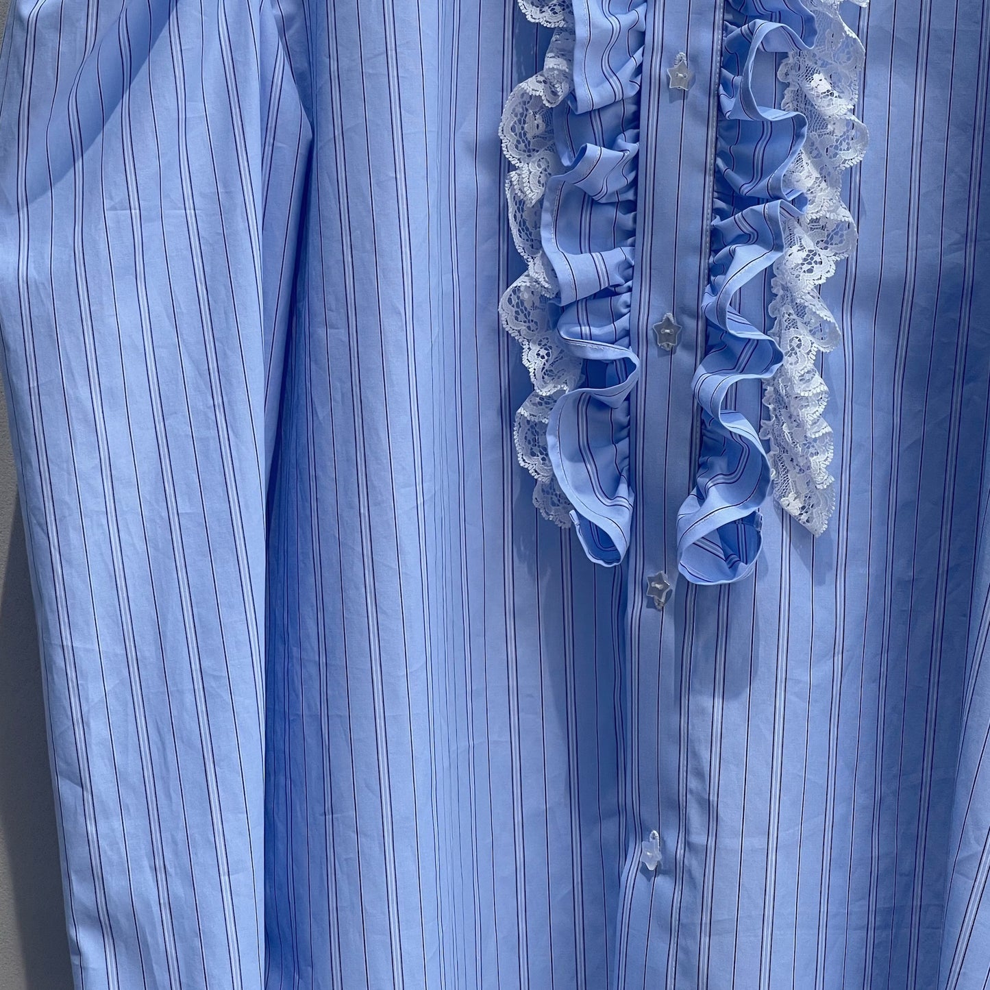Frill nightshirt / Blue / フリルナイトシャツ