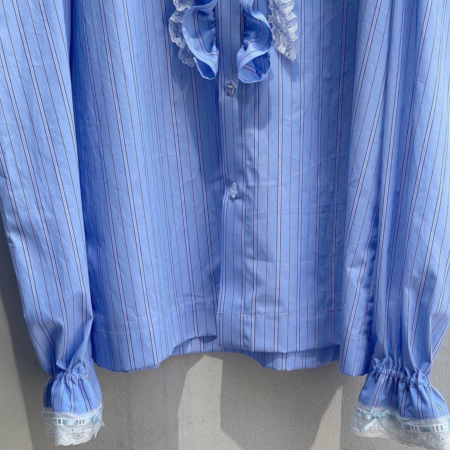 Frill nightshirt / Blue / フリルナイトシャツ