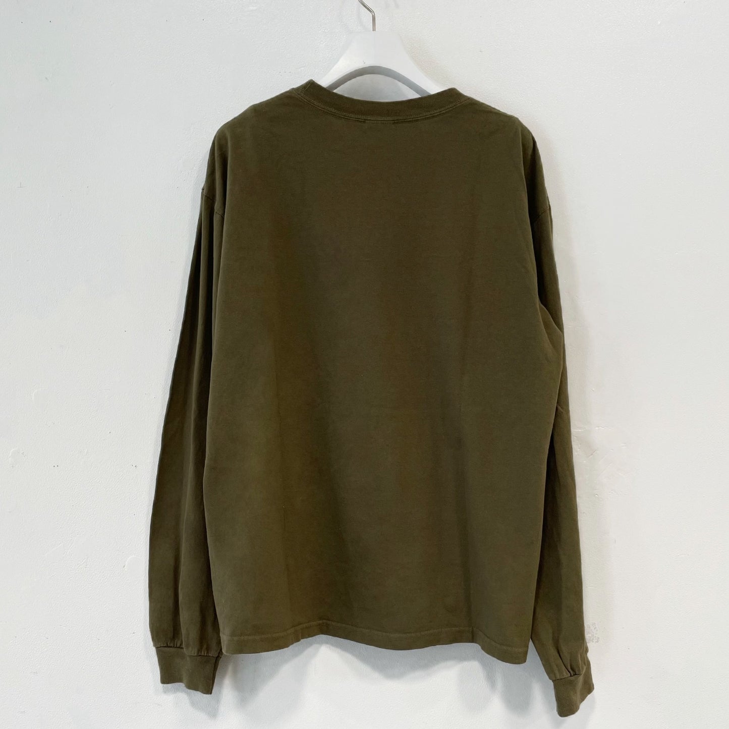 Khaki skeleton long sleeve / エアブラシTシャツ