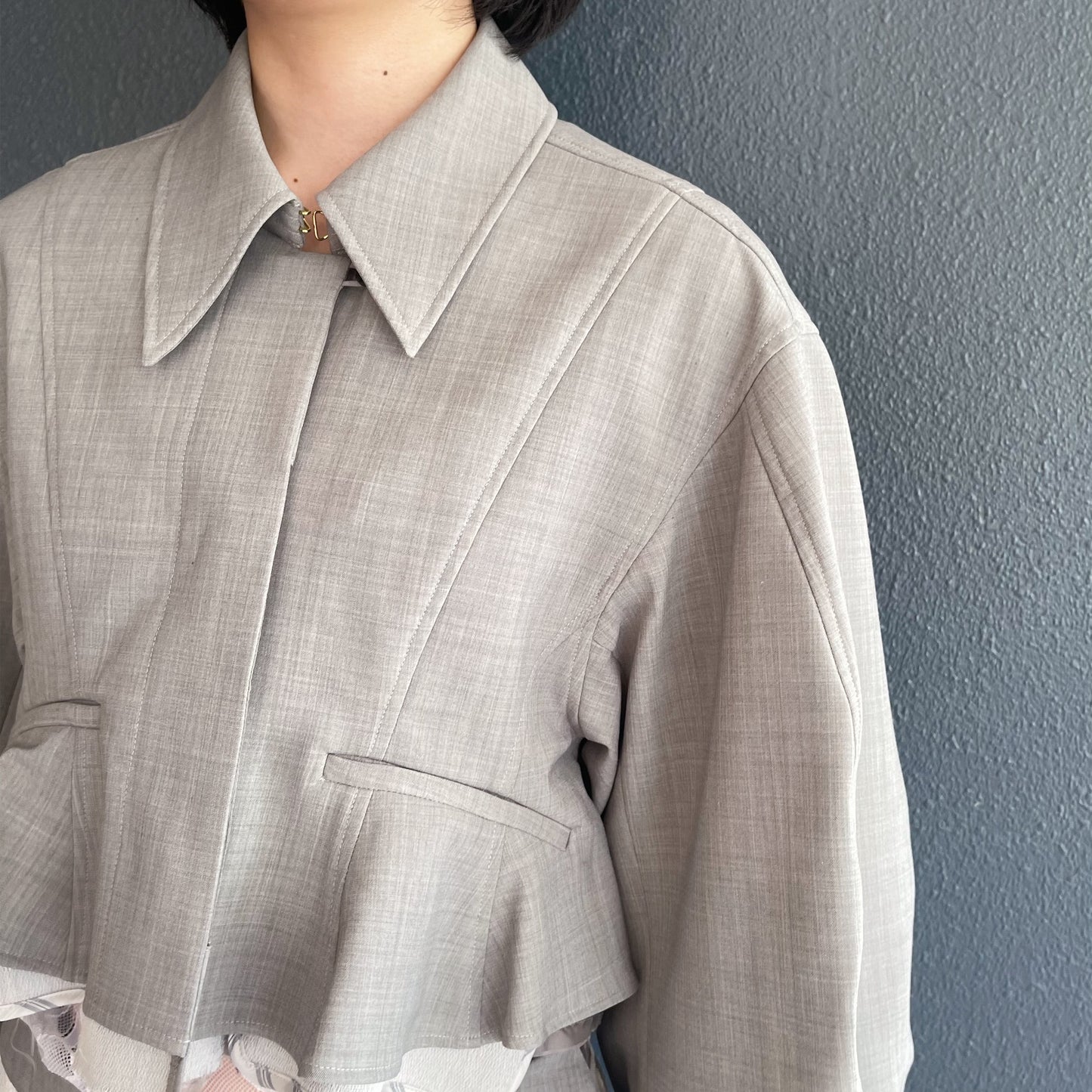 Pio Jacket / Gray / ショートコート