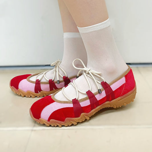 Turn / Red x Pink / yushokobayashiシューズ