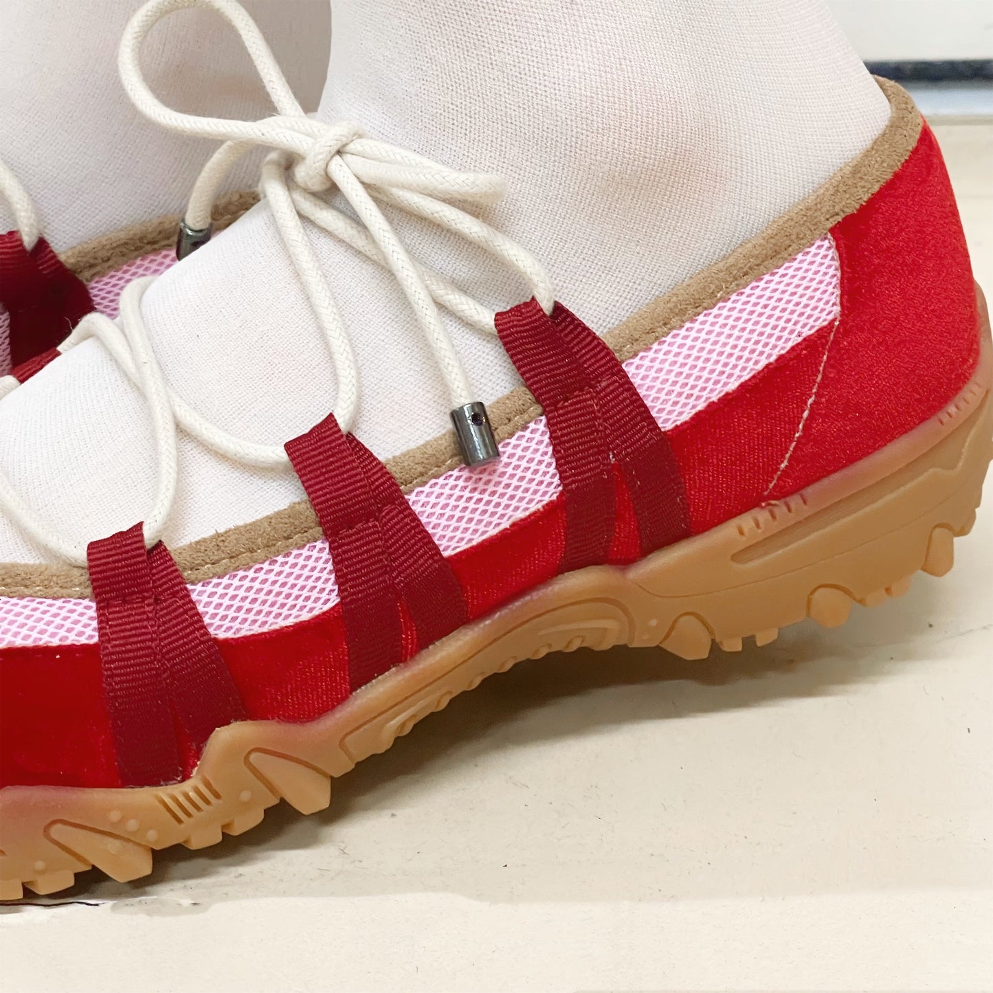 Turn / Red x Pink / yushokobayashiシューズ