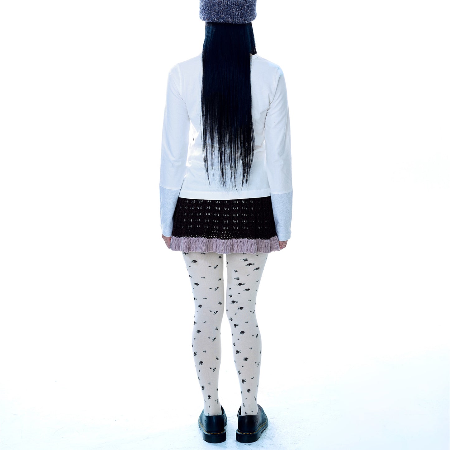 RUSTIC FLOWER STOCKING / IVORY / ラスティックフラワーストッキング