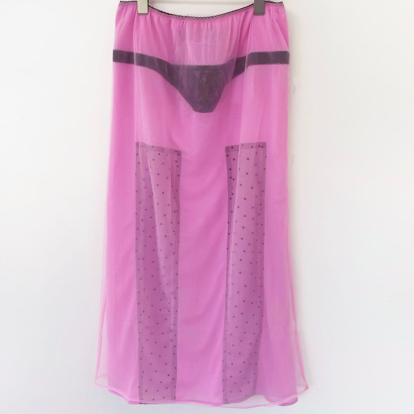XRAY LONG SKIRT / PINK / シアースカート