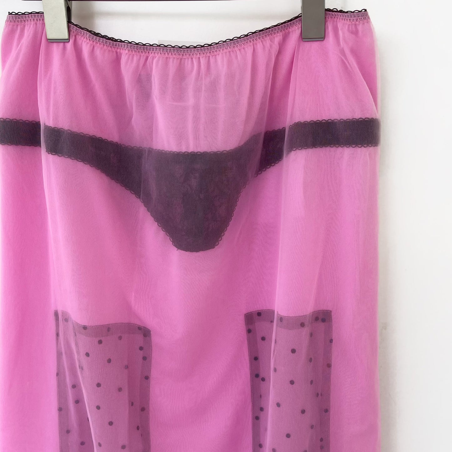 XRAY LONG SKIRT / PINK / シアースカート