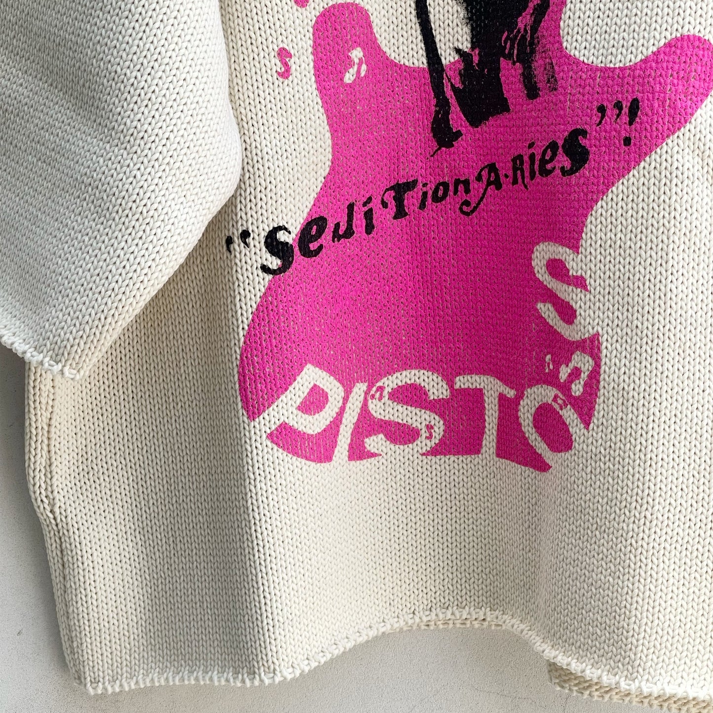 SEDITIONARIES PULLOVER KNIT / WHITE / プルオーバーニット【A STORE ROBOTコラボレーション】