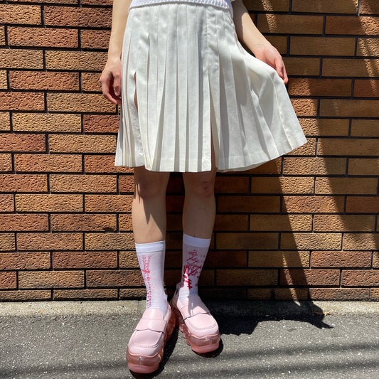 Prayer pleats skirt / WHITE / プリーツスカート