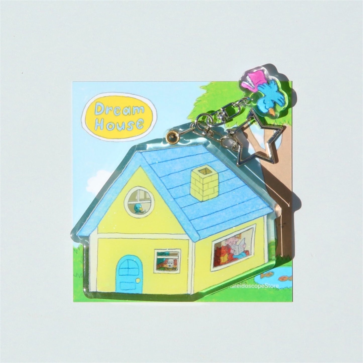【bird pit】House expandable pendant / キーリング