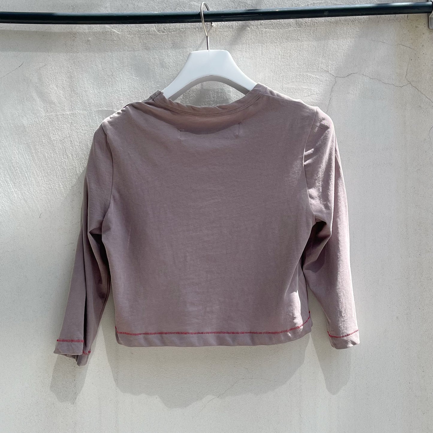 【SHEEP別注】Lovely Anne T-shirt / BROWN / フロッキープリントロングスリーブTシャツ