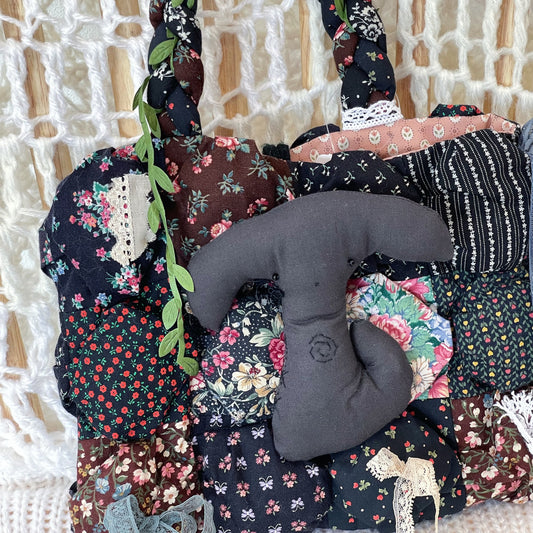 Patch work Bag+ / Black / パッチワークハンドバッグ