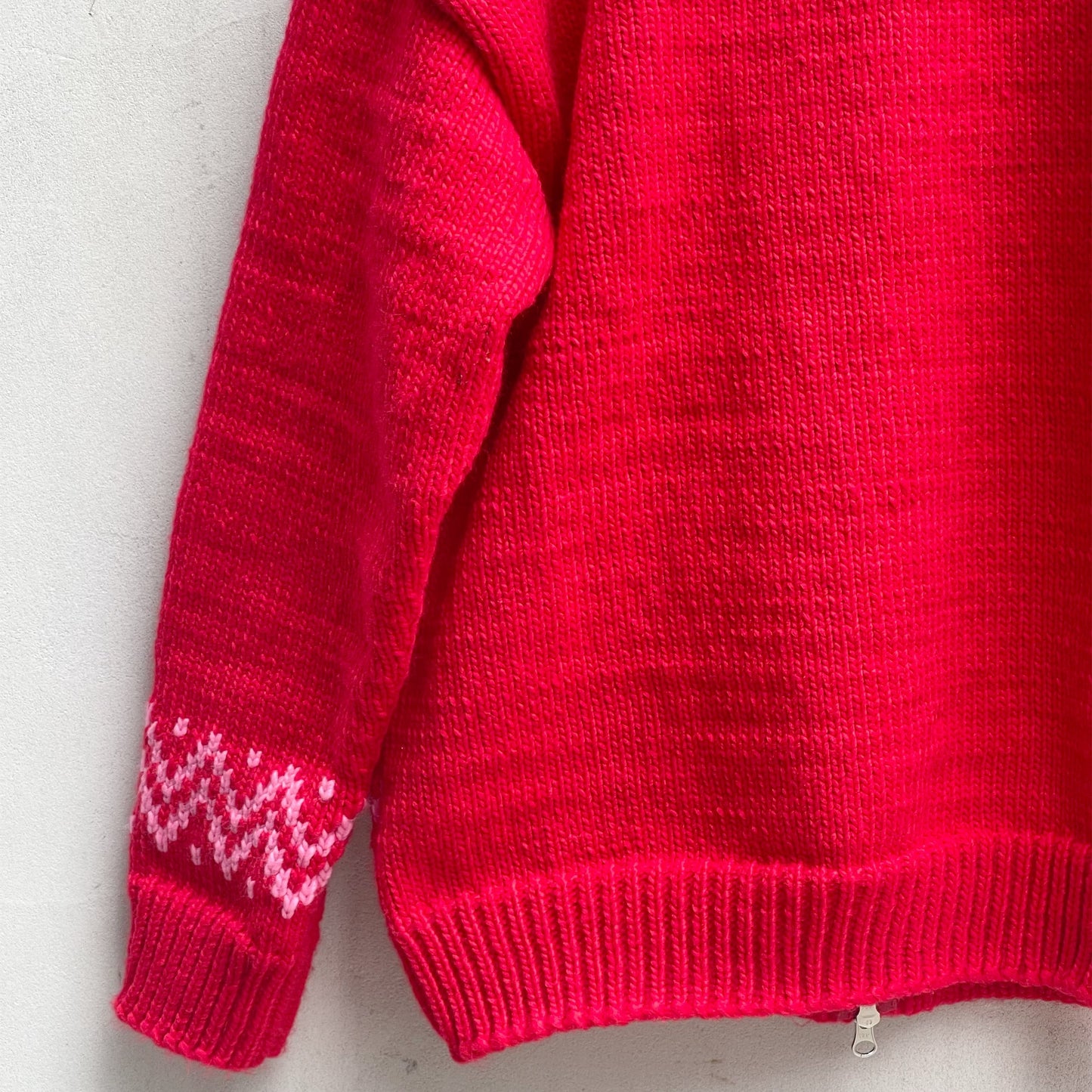 Puppies knitted jacket / Red / パピーニットジャケット