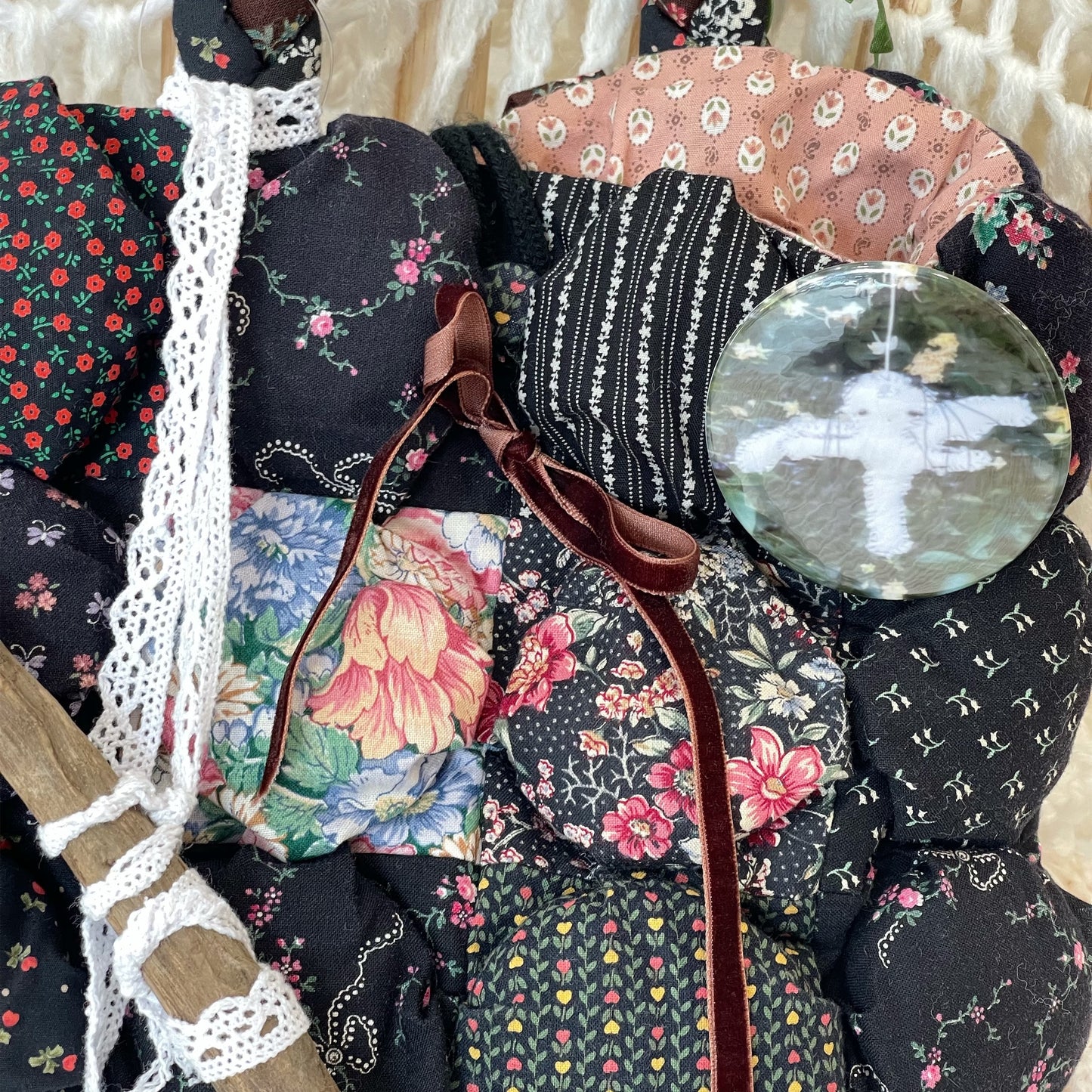 Patch work Bag+ / Black / パッチワークハンドバッグ