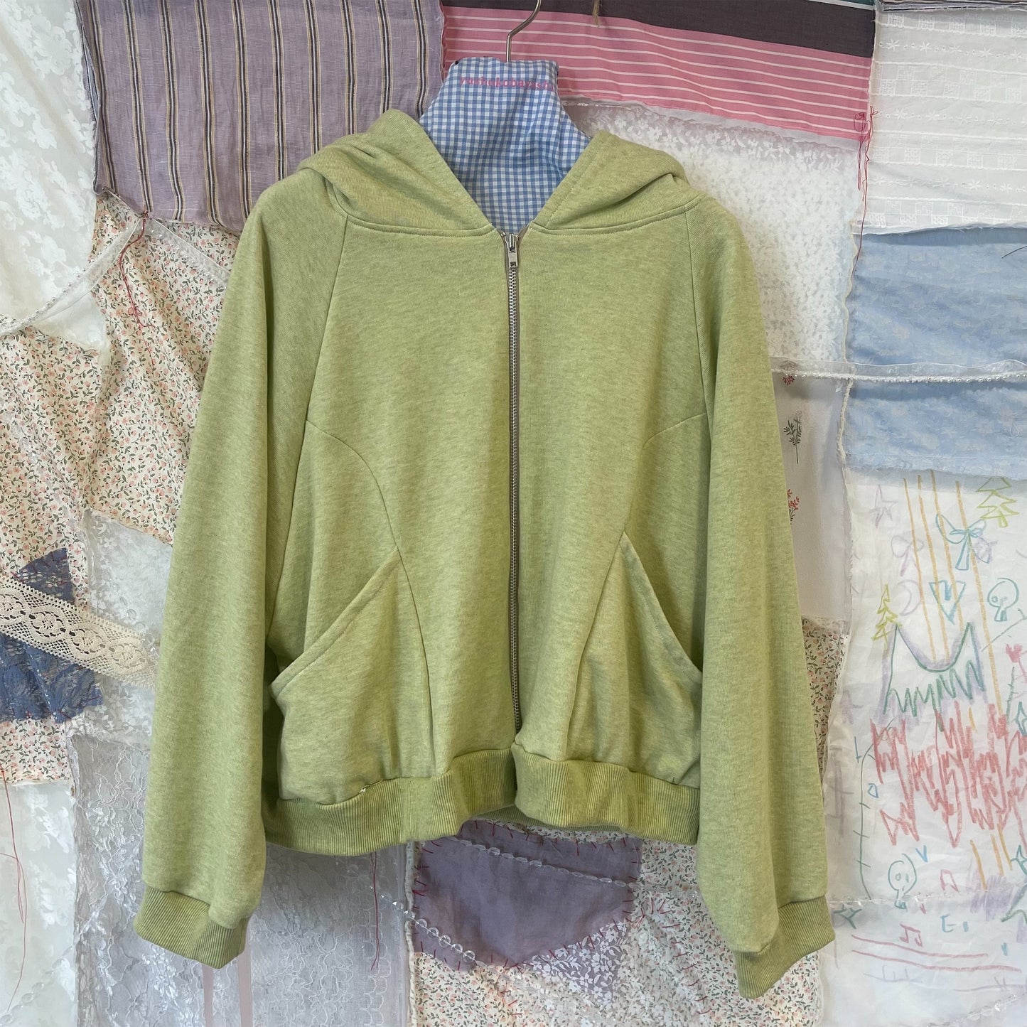 Zip hoodie / Green / ジップフーディー