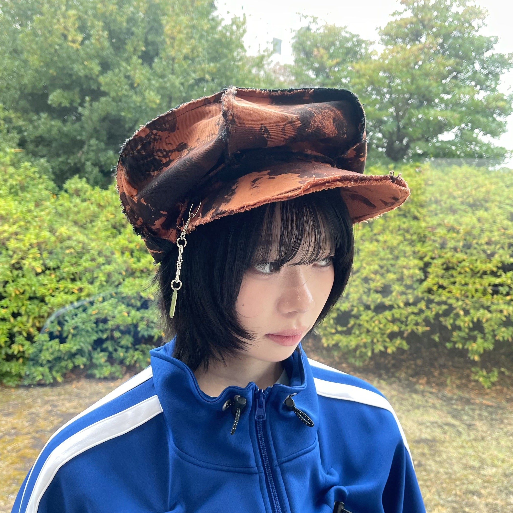 AL CASQUETTE KIDILL × HIZUME / BLACK BLEACH / キャスケット