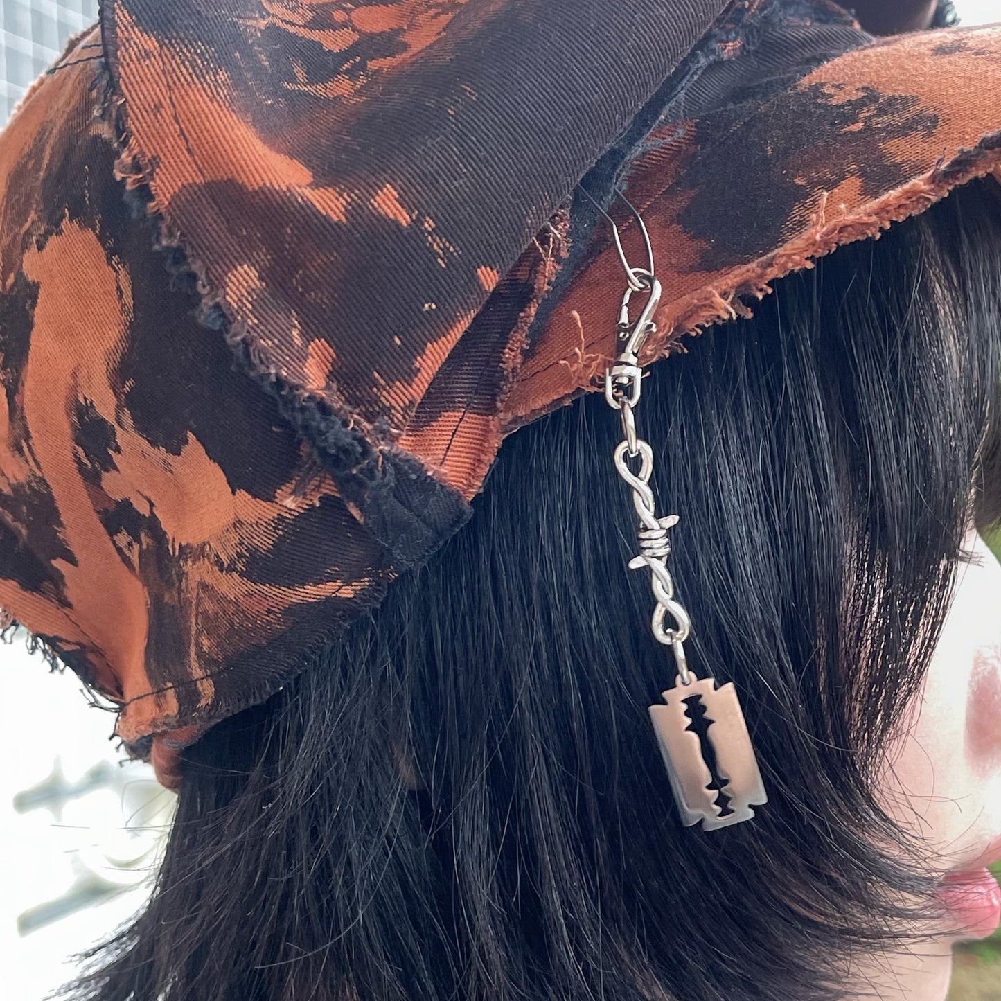 AL CASQUETTE KIDILL × HIZUME / BLACK BLEACH / キャスケット