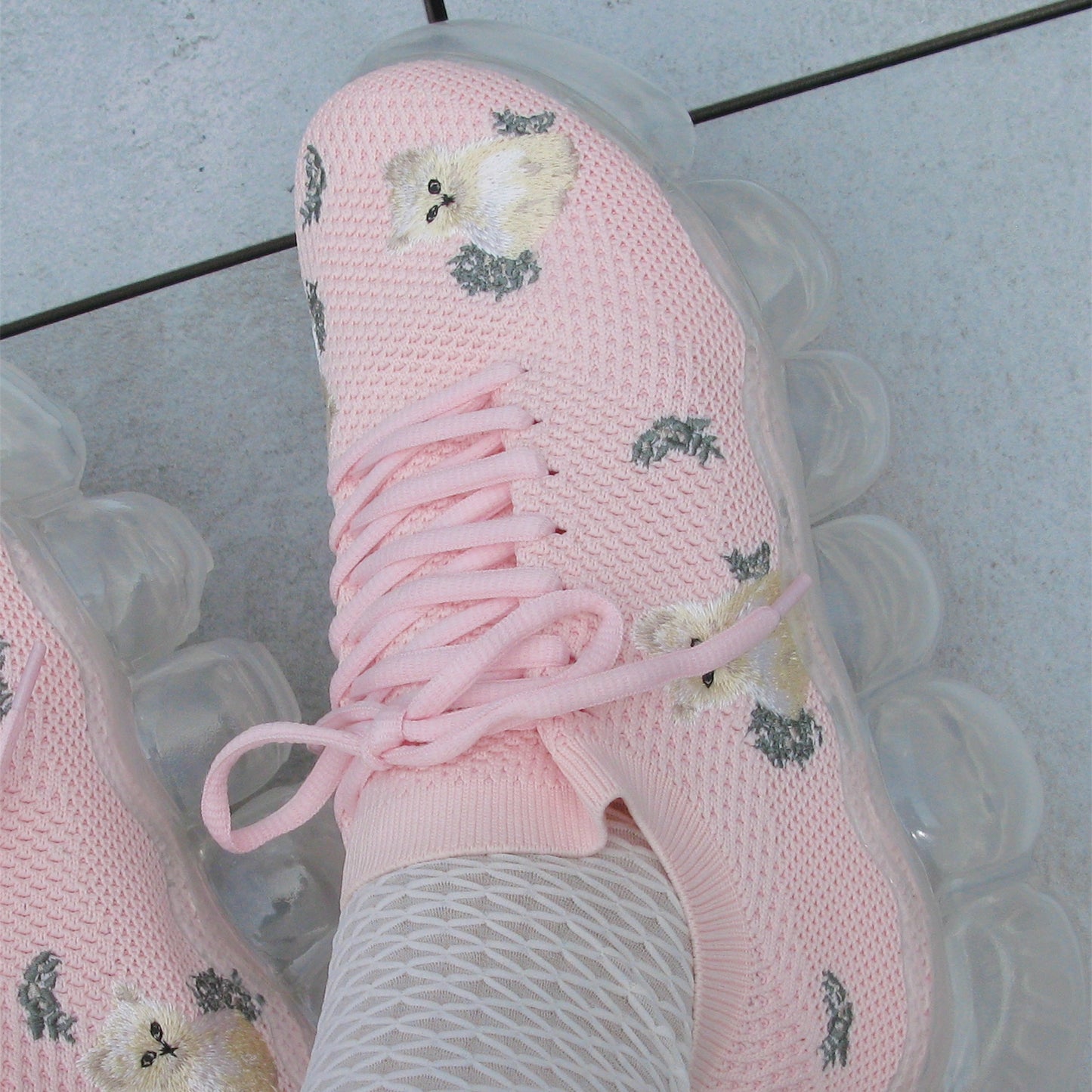 JEWELRY KITTEN EMBROIDERY / PINK / MIKIOSAKABEスニーカー